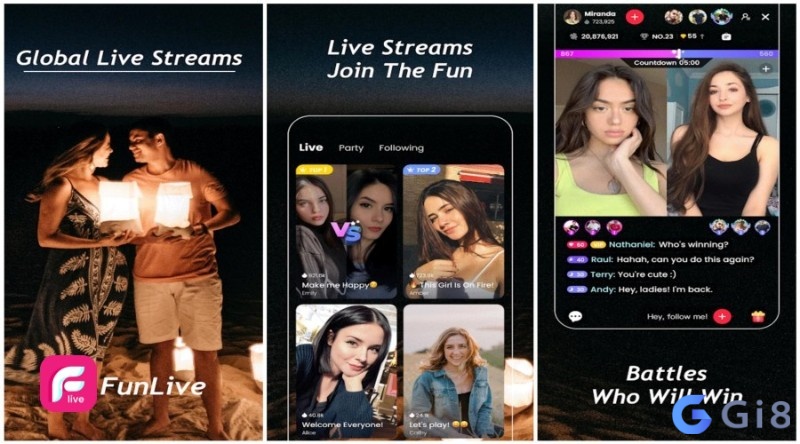 Xem live trực tiếp và nhiều tính năng tại phần mềm Fun Live