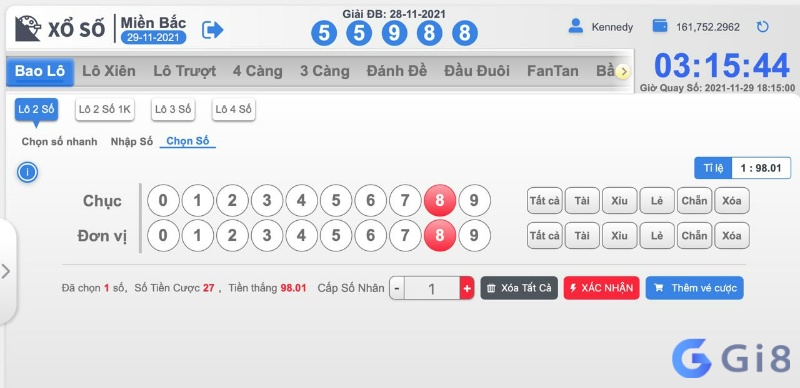 Trang đánh lô de online uy tín Gi8 - Tỷ lệ trả thưởng