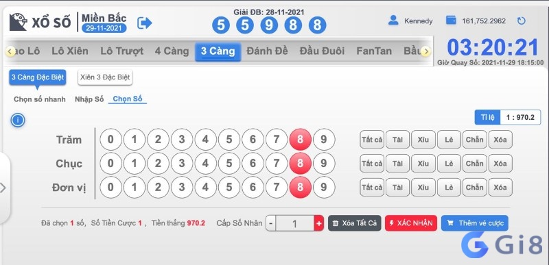 Danh de online chọn số hệ thống hiện đại