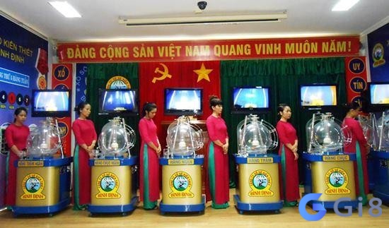 Một buổi quay thưởng xổ số Bình Định, thuộc xổ số miền Trung